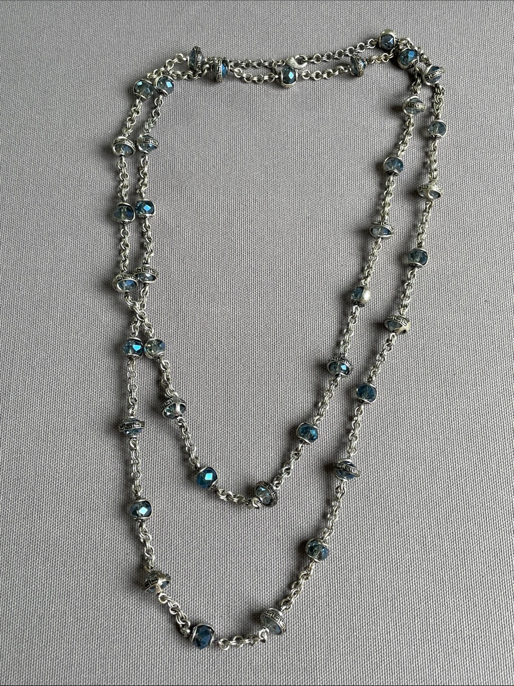 Premier Designs Blue Crystal Necklace